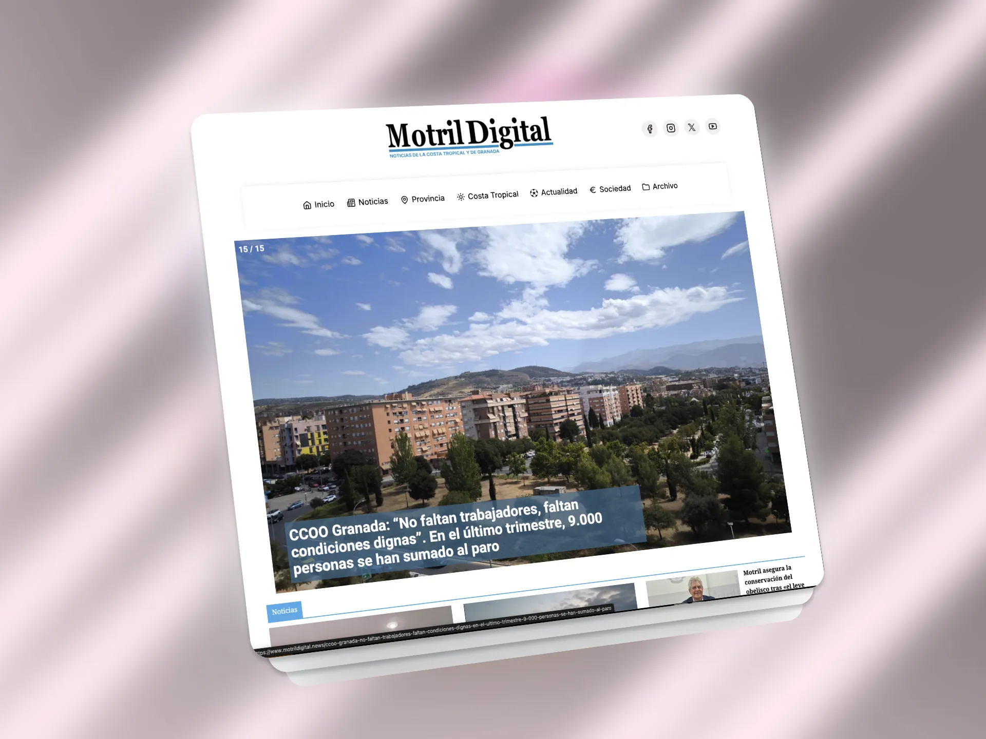 sitio web desarrollado por Webgres para Motril Digital